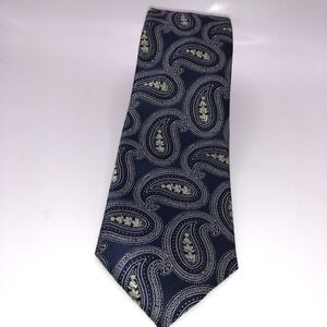 Q Brand Men's Italian-Made Microfiber Tie Paisley